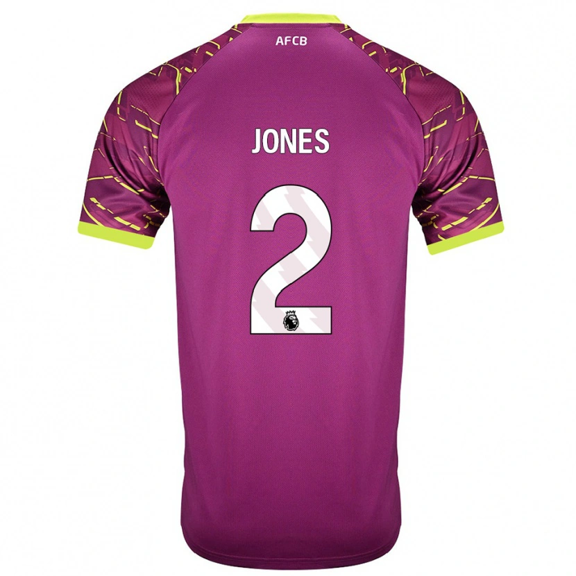 Danxen Kinder Abby Jones #2 Trikot Dunkles Magenta Torwarttrikot 2025/26
