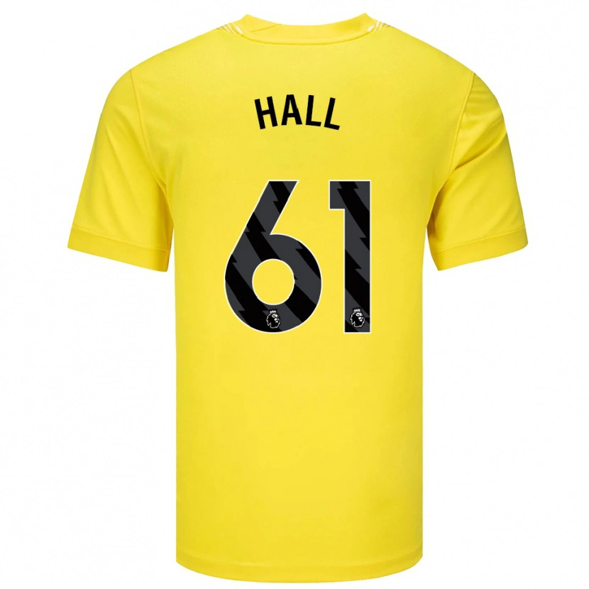 Danxen Kinder Steven Hall #61 Trikot Gelb Schwarz Torwarttrikot 2025/26
