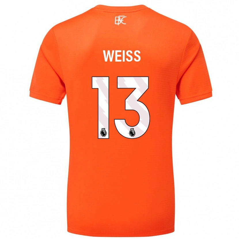 Danxen Kinder Max Weiß #13 Trikot Orange Weiß Torwarttrikot 2025/26