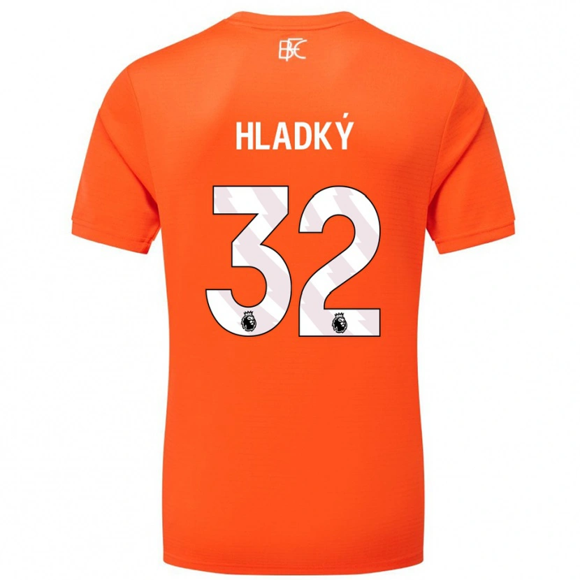 Danxen Kinder Vaclav Hladky #32 Trikot Orange Weiß Torwarttrikot 2025/26