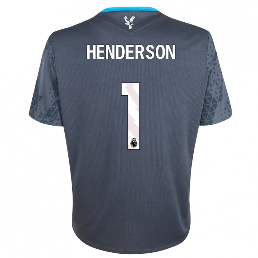 Danxen Kinder Dean Henderson #1 Trikot Dunkelgrau Weiß Torwarttrikot 2025/26