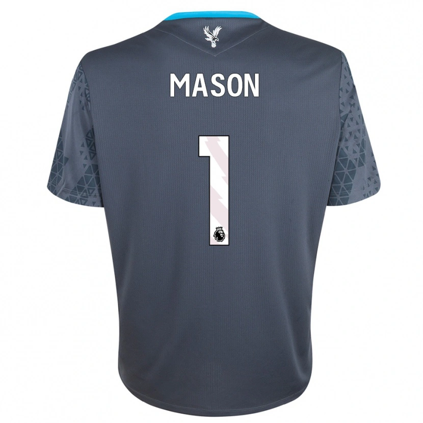 Danxen Kinder Jack Mason #1 Trikot Dunkelgrau Weiß Torwarttrikot 2025/26