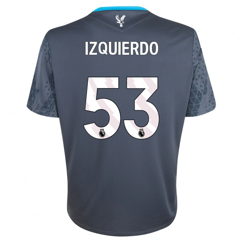 Danxen Kinder Jackson Izquierdo #53 Trikot Dunkelgrau Weiß Torwarttrikot 2025/26