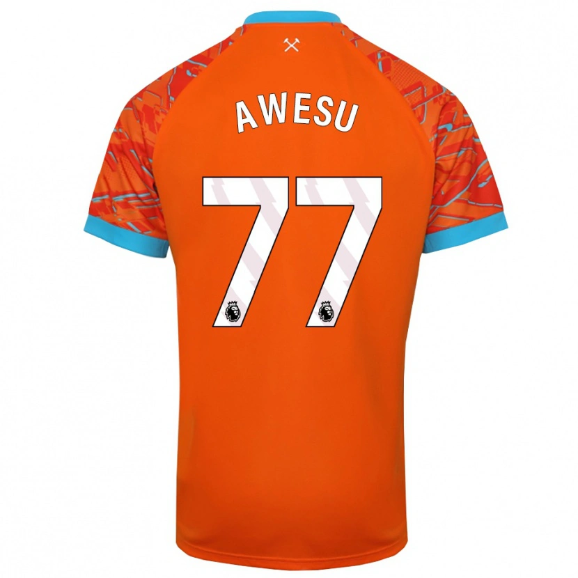 Danxen Kinder Lanre Awesu #77 Trikot Orange Weiß Torwarttrikot 2025/26