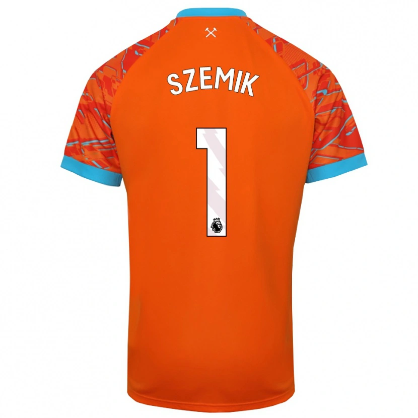 Danxen Kinder Kinga Szemik #1 Trikot Orange Weiß Torwarttrikot 2025/26