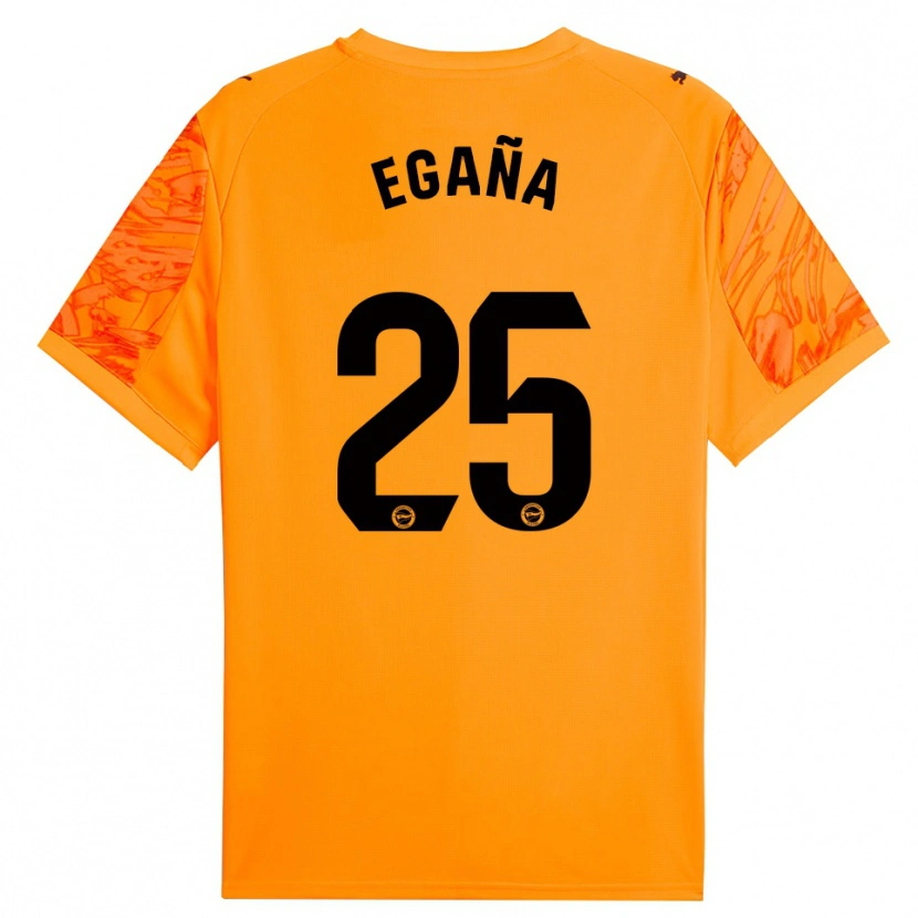 Danxen Kinder Eider Egaña #25 Trikot Orange Schwarz Torwarttrikot 2025/26