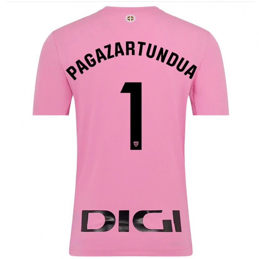 Danxen Kinder Iker Pagazartundua #1 Trikot Pink Schwarz Torwarttrikot 2025/26