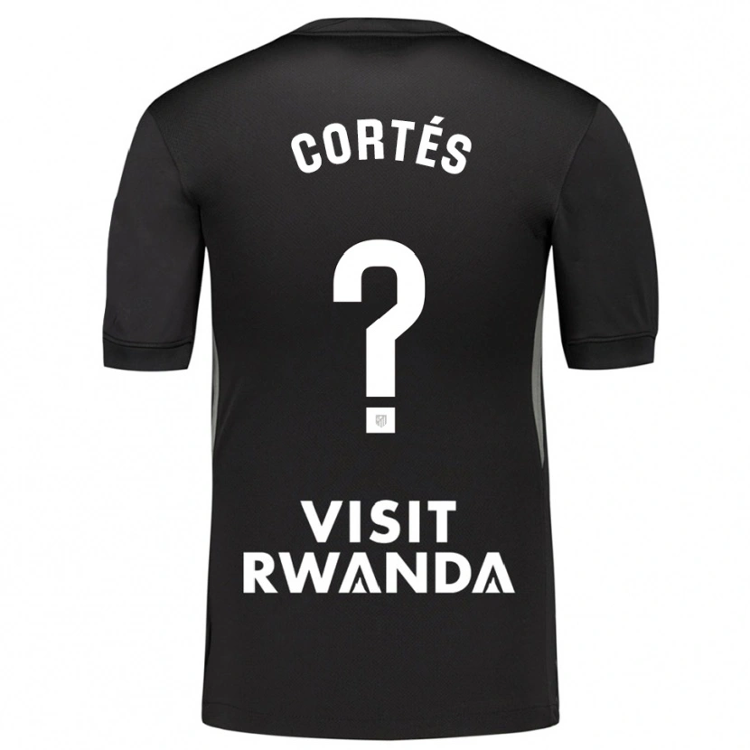 Danxen Kinder Lucas Cortés #0 Trikot Schwarz Weiß Torwarttrikot 2025/26