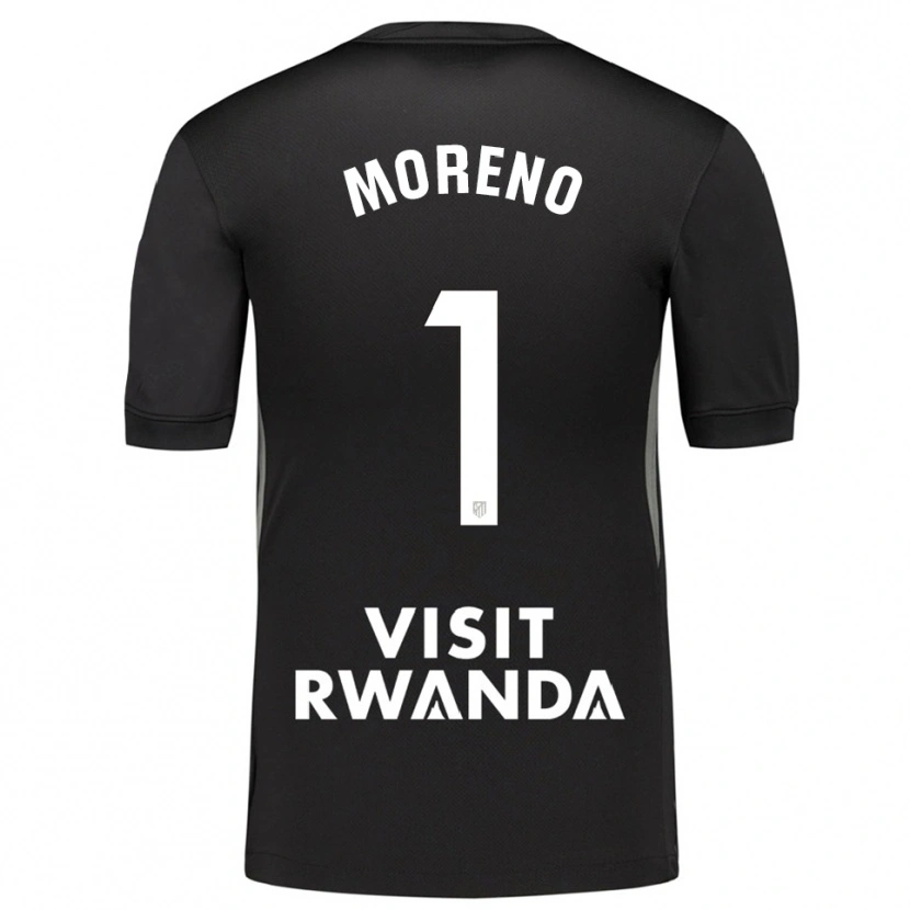Danxen Kinder Álvaro Moreno #1 Trikot Schwarz Weiß Torwarttrikot 2025/26