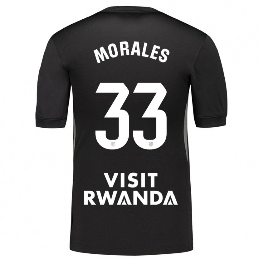 Danxen Kinder Luismi Morales #33 Trikot Schwarz Weiß Torwarttrikot 2025/26