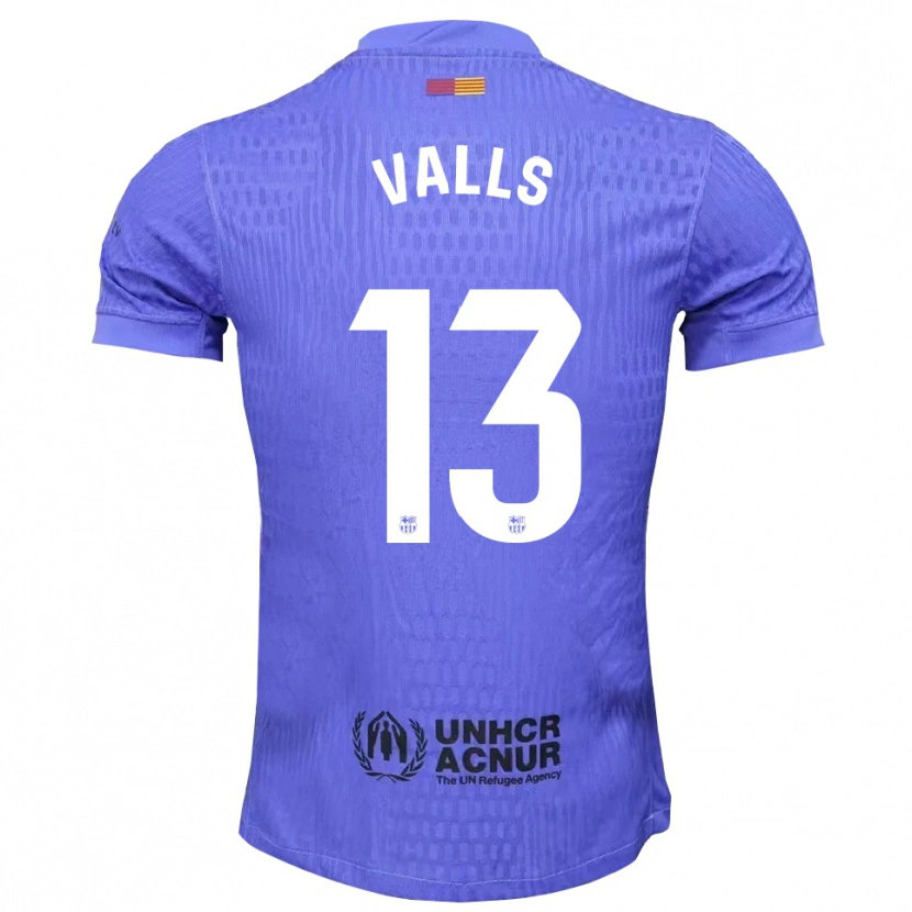 Danxen Kinder Gerard Valls #13 Trikot Blau Schwarz Torwarttrikot 2025/26