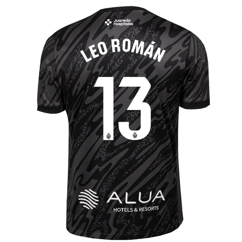 Danxen Kinder Leo Román #13 Trikot Dunkelgrau Schwarz Torwarttrikot 2025/26