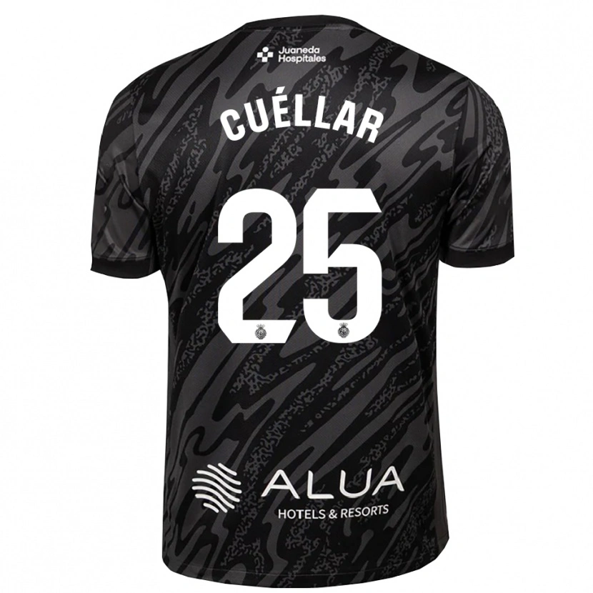Danxen Kinder Iván Cuéllar #25 Trikot Dunkelgrau Schwarz Torwarttrikot 2025/26