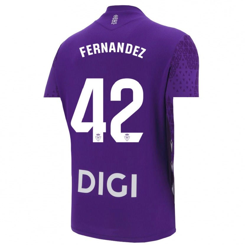 Danxen Kinder Rafa Fernández #42 Trikot Violett Weiß Torwarttrikot 2025/26