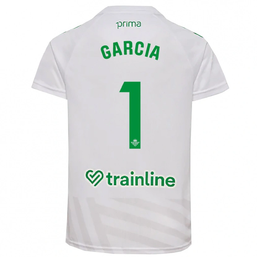 Danxen Kinder Germán García #1 Trikot Weiß Grün Torwarttrikot 2025/26