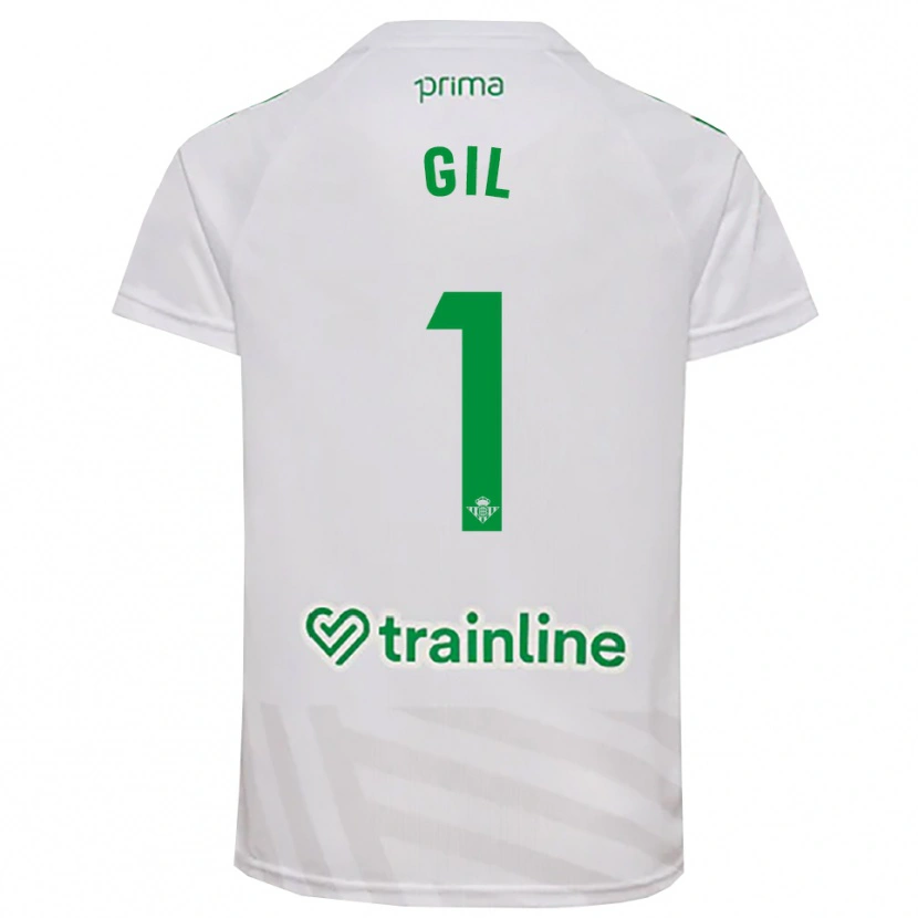 Danxen Kinder Noelia Gil #1 Trikot Weiß Grün Torwarttrikot 2025/26