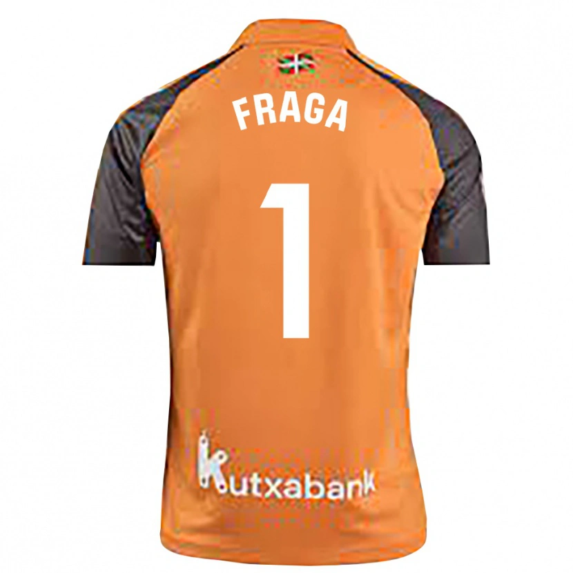Danxen Kinder Aitor Fraga #1 Trikot Schwarz Orange Torwarttrikot 2025/26