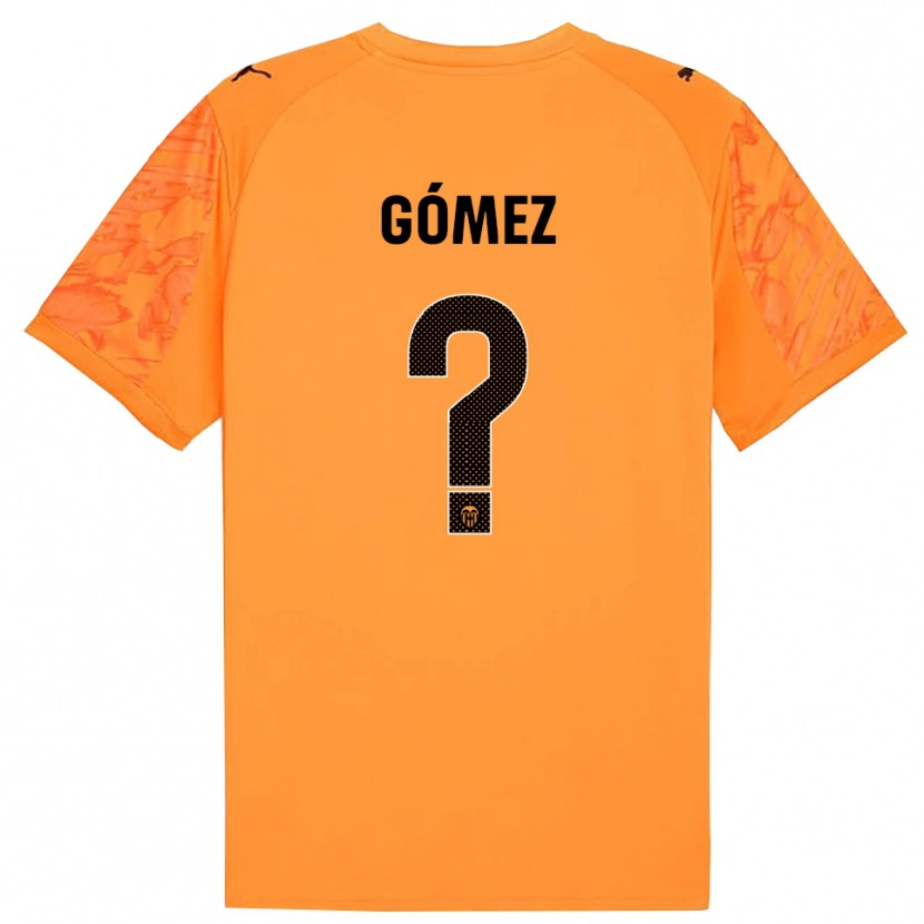 Danxen Kinder Alain Gómez #0 Trikot Orange Schwarz Torwarttrikot 2025/26
