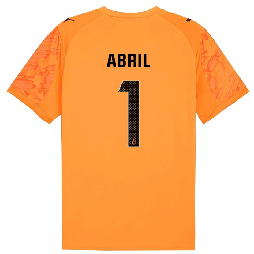 Danxen Kinder Vicent Abril #1 Trikot Orange Schwarz Torwarttrikot 2025/26