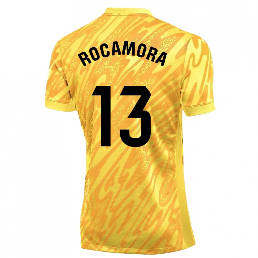 Danxen Kinder María Rocamora Díaz #13 Trikot Gelb Schwarz Torwarttrikot 2025/26