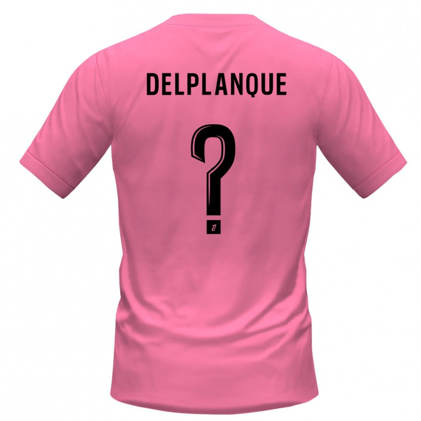 Danxen Kinder Gaël Delplanque #0 Trikot Pink Schwarz Torwarttrikot 2025/26