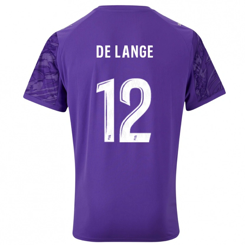 Danxen Kinder Jeffrey de Lange #12 Trikot Violett Weiß Torwarttrikot 2025/26