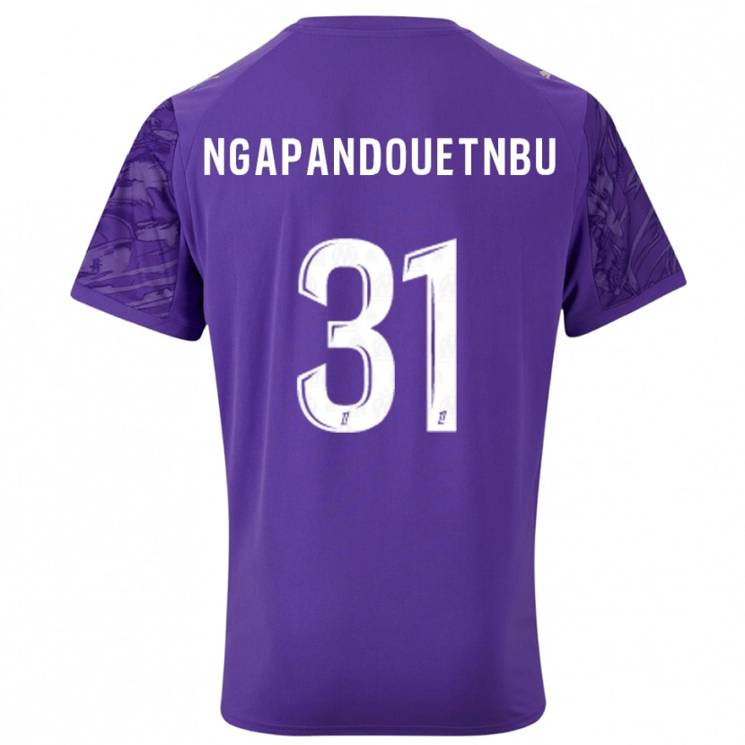 Danxen Kinder Simon Ngapandouetnbu #31 Trikot Violett Weiß Torwarttrikot 2025/26