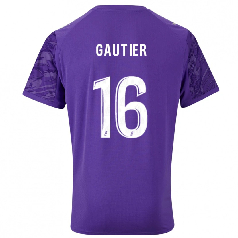 Danxen Kinder Elisa Gautier #16 Trikot Violett Weiß Torwarttrikot 2025/26