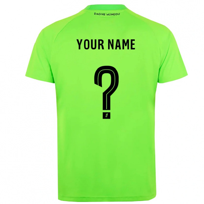 Danxen Kinder AS Monaco Grün Schwarz Trikot Torwarttrikot 2025/26