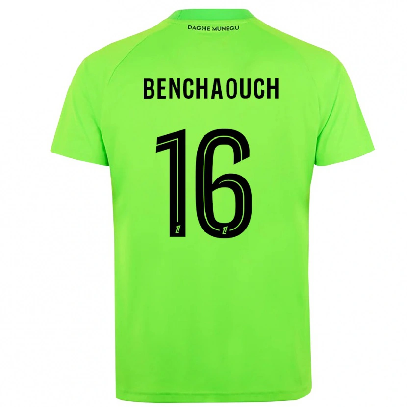 Danxen Kinder Yanis Benchaouch #16 Trikot Grün Schwarz Torwarttrikot 2025/26