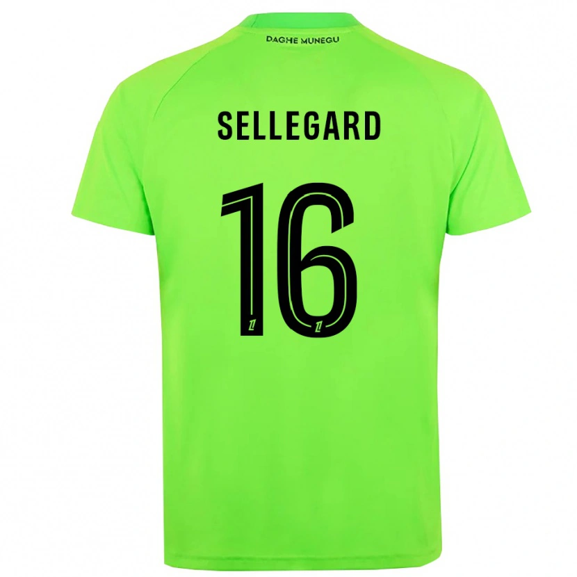 Danxen Kinder Alexander Sellegard #16 Trikot Grün Schwarz Torwarttrikot 2025/26