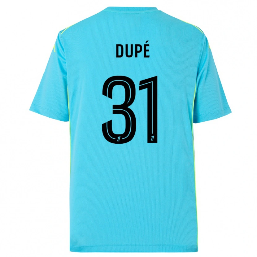 Danxen Kinder Maxime Dupé #31 Trikot Himmelblau Schwarz Torwarttrikot 2025/26