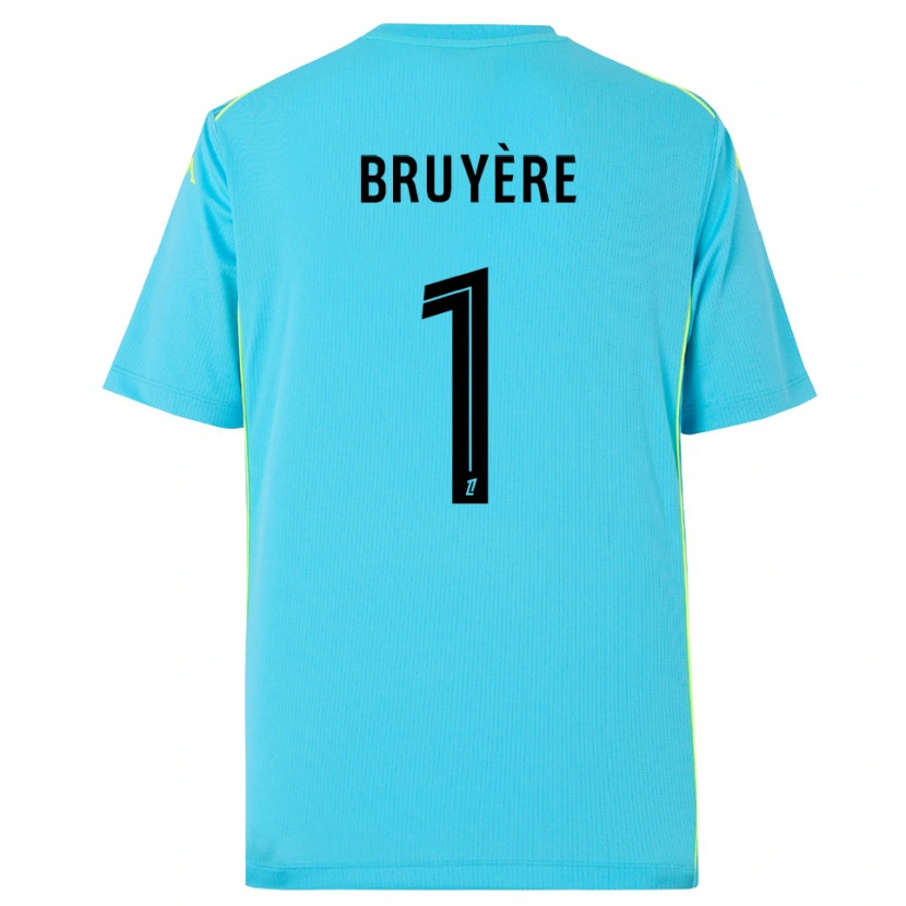 Danxen Kinder Théo Bruyère #1 Trikot Himmelblau Schwarz Torwarttrikot 2025/26