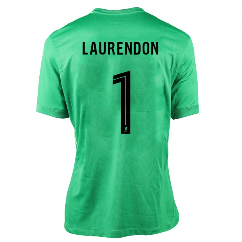 Danxen Kinder Bilal Laurendon #1 Trikot Grün Schwarz Torwarttrikot 2025/26