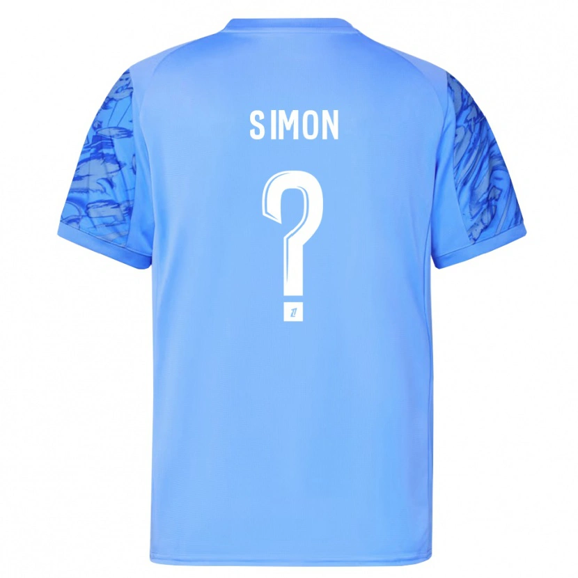 Danxen Kinder Jules Simon #0 Trikot Blau Weiß Torwarttrikot 2025/26
