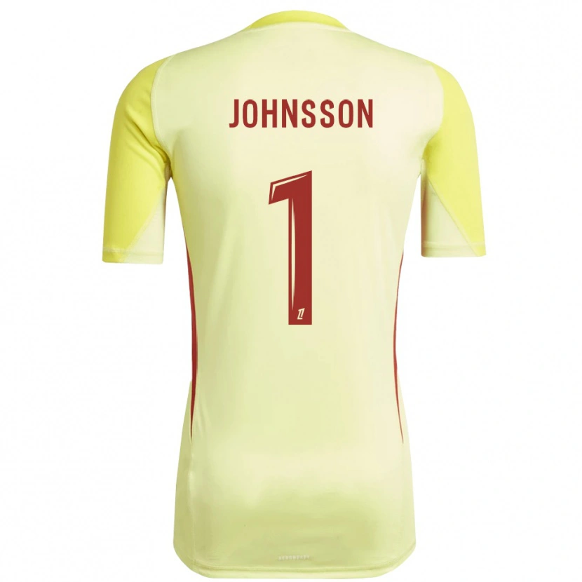 Danxen Kinder Karl-Johan Johnsson #1 Trikot Hellgelb Rot Torwarttrikot 2025/26