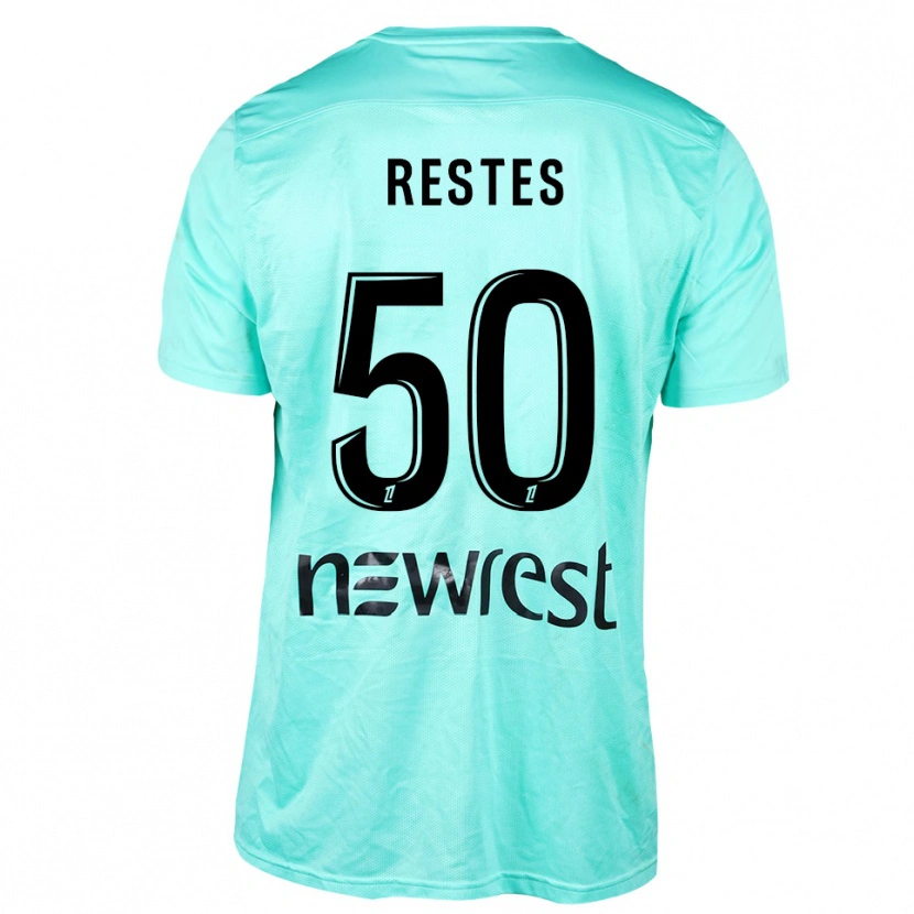 Danxen Kinder Guillaume Restes #50 Trikot Aqua Schwarz Torwarttrikot 2025/26