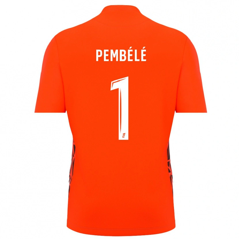 Danxen Kinder Willange Pembélé #1 Trikot Orange-Weiß Torwarttrikot 2025/26