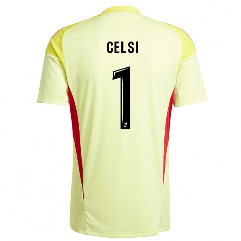 Danxen Kinder Rafael Celsi #1 Trikot Hellgelb Schwarz Torwarttrikot 2025/26