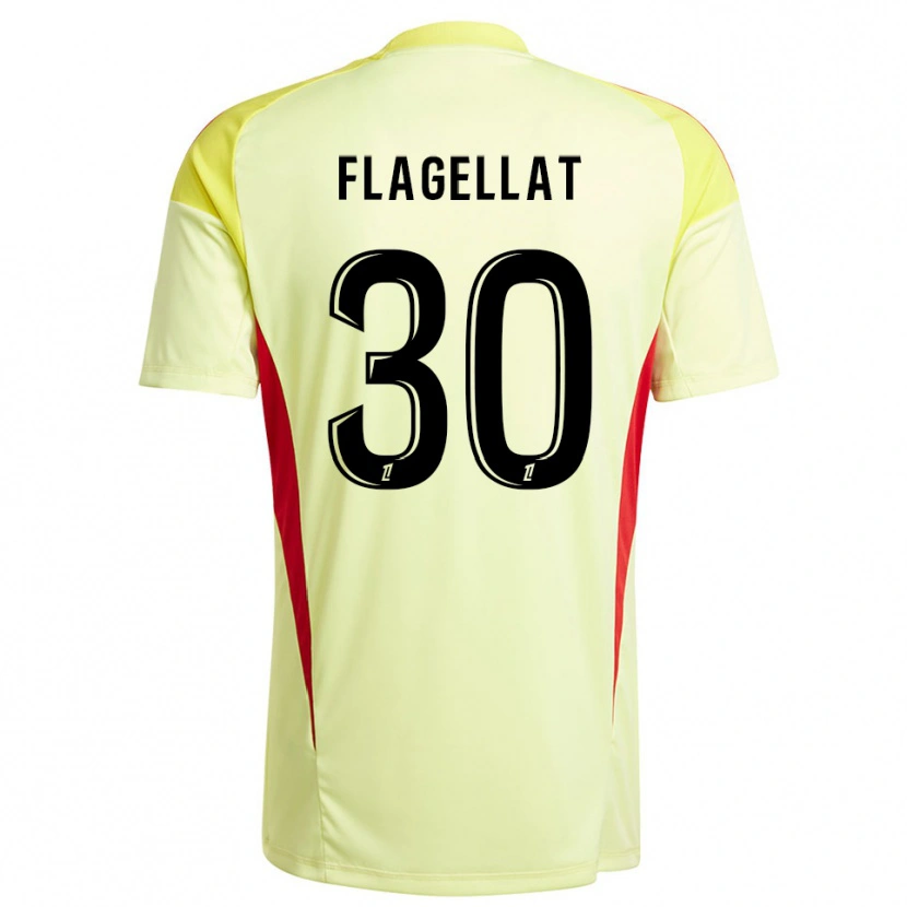 Danxen Kinder Alizée Flagellat #30 Trikot Hellgelb Schwarz Torwarttrikot 2025/26