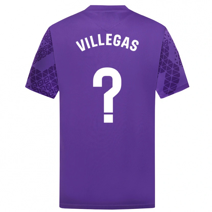 Danxen Kinder Sergio Villegas #0 Trikot Violett Weiß Torwarttrikot 2025/26