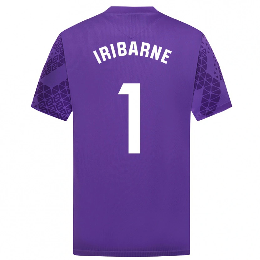 Danxen Kinder Bruno Iribarne #1 Trikot Violett Weiß Torwarttrikot 2025/26