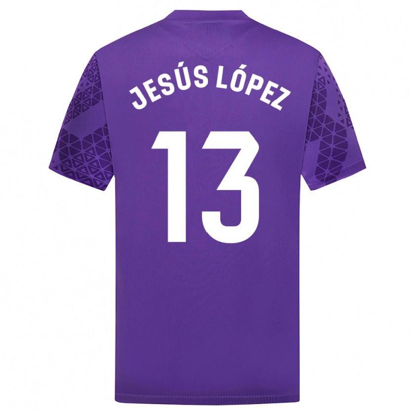 Danxen Kinder Jesús López #13 Trikot Violett Weiß Torwarttrikot 2025/26