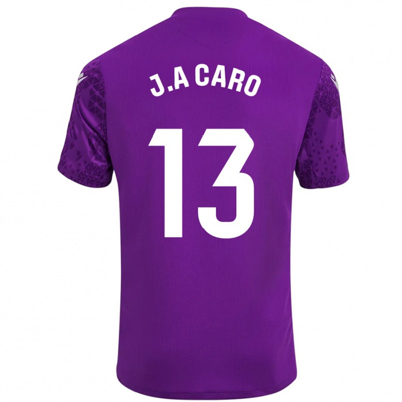 Danxen Kinder José Antonio Caro #13 Trikot Dunkelviolett Weiß Torwarttrikot 2025/26