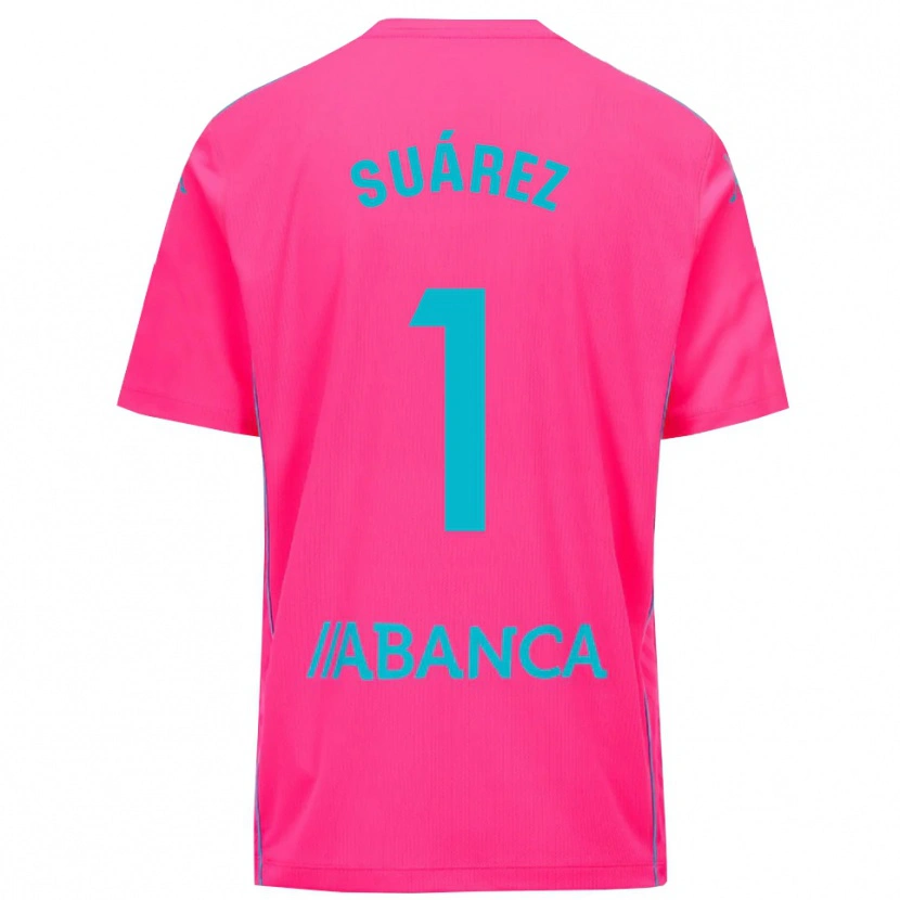 Danxen Kinder Brais Suárez #1 Trikot Tiefpink Schwarz Torwarttrikot 2025/26