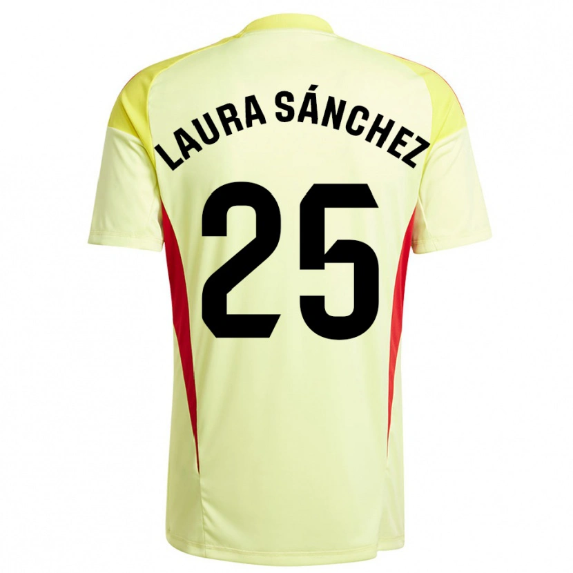 Danxen Kinder Laura Sánchez Comuñas #25 Trikot Hellgelb Schwarz Torwarttrikot 2025/26