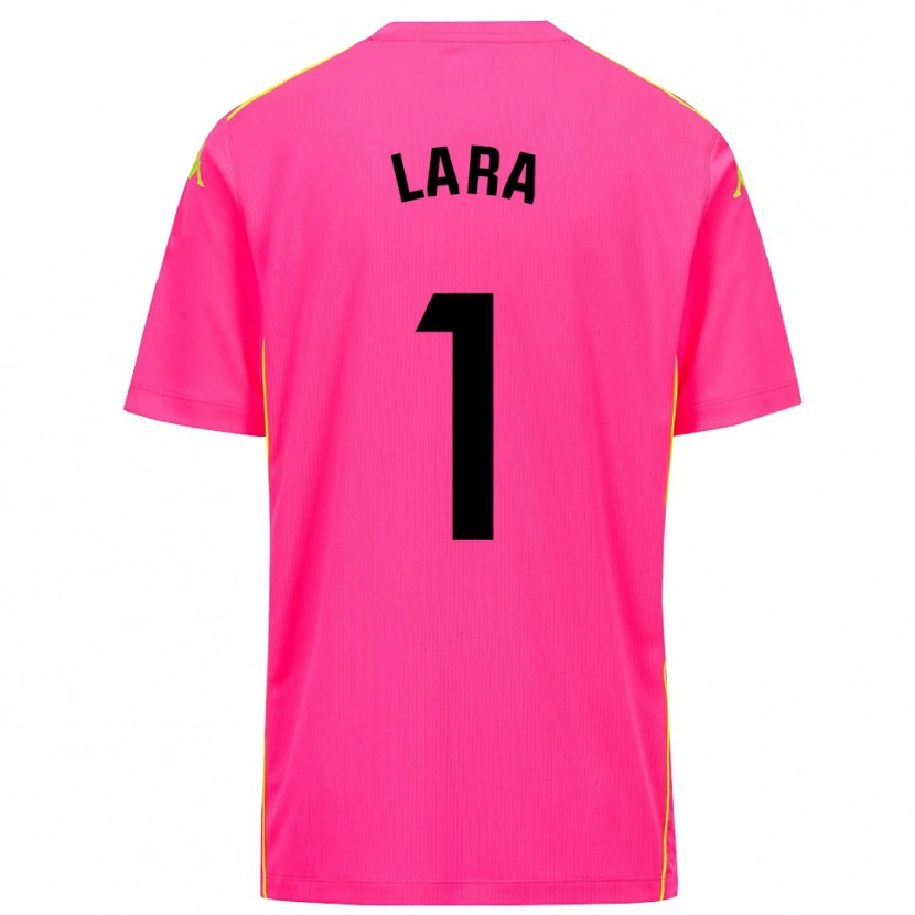 Danxen Kinder Lara Lara De Las Heras Coello #1 Trikot Tiefpink Schwarz Torwarttrikot 2025/26