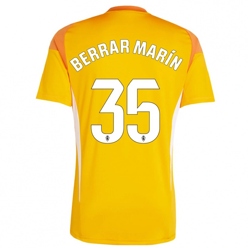 Danxen Kinder Sergio Berrar #35 Trikot Dunkelorange Gelb Torwarttrikot 2025/26