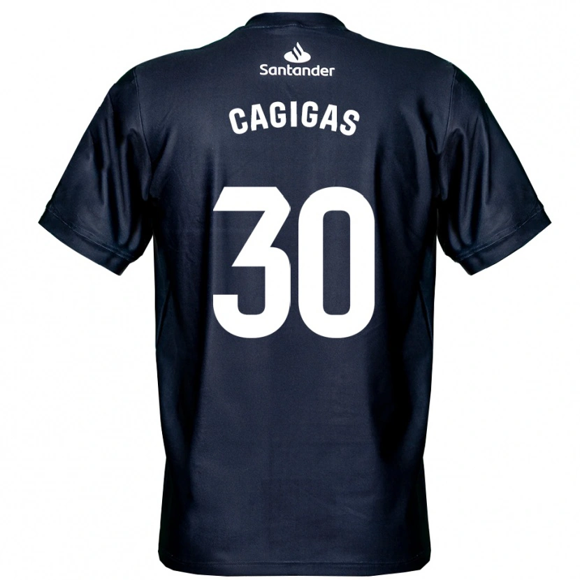Danxen Kinder Iván Cagigas #30 Trikot Mitternachtsblau Weiß Torwarttrikot 2025/26