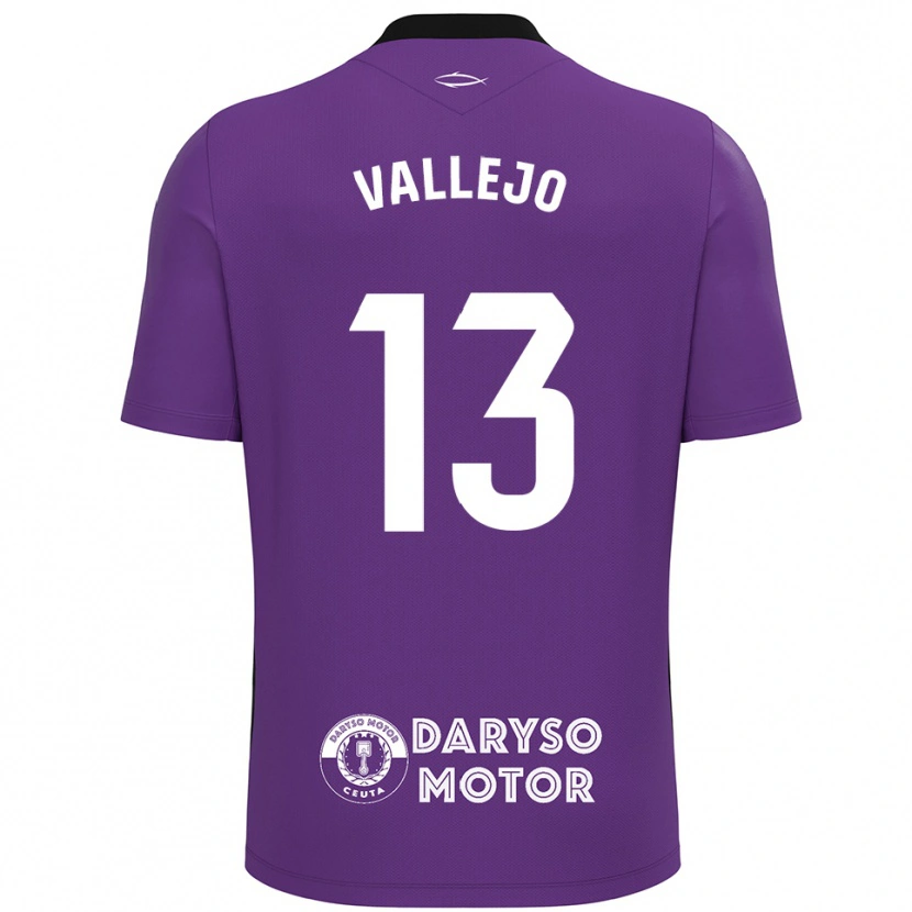 Danxen Kinder Guillermo Vallejo #13 Trikot Violett Weiß Torwarttrikot 2025/26